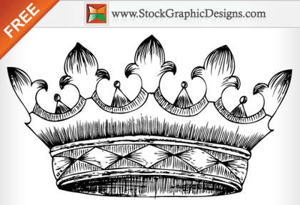 Free Vector Hand Drawn Heraldic Crown