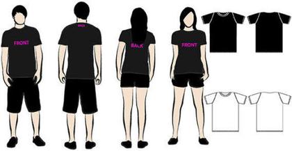 T-shirts with models