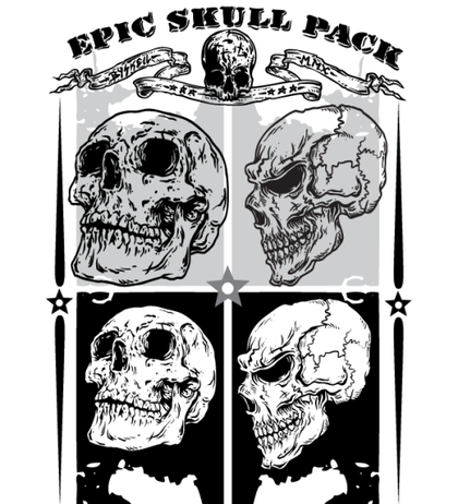 Skulls Vector Pack Free