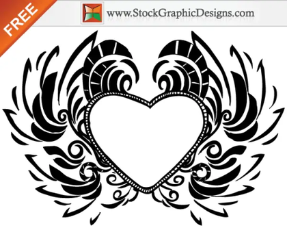 Free Hand Drawn Valentine’s Day Love Heart Vector
