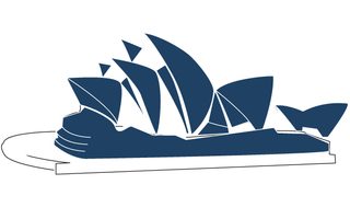 Sydney Opera House Line Art Vector