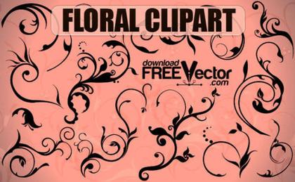 Free Vector Floral Clipart