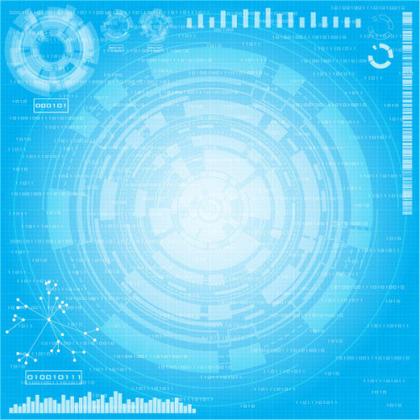 Tech Circle Free Vector