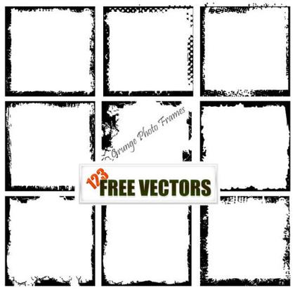 Grunge Photo Frames