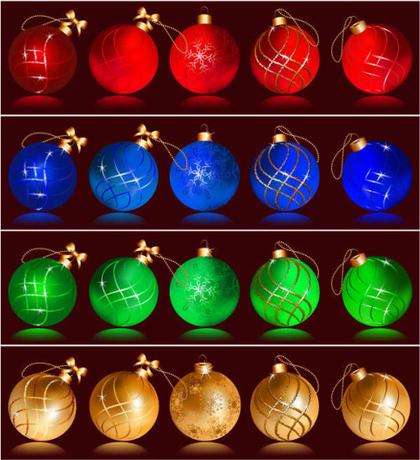 Christmas Balls free vector