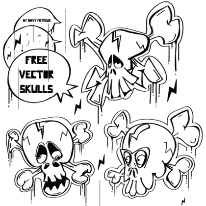Free Skulls Vector Graphics