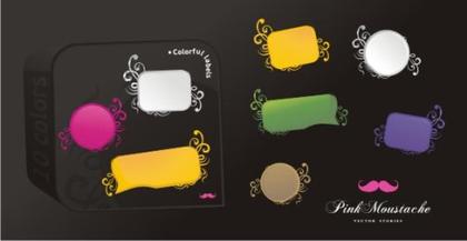 Colorful Vector Labels