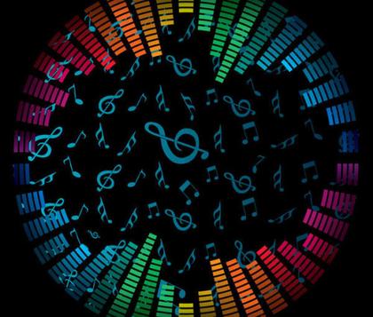 Musical Background Vector