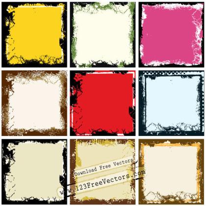 Grunge Frame Vectors