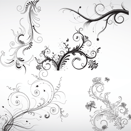 Floral Ornaments Vector Pack