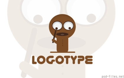 Free Logo Vector Magnifier Guy