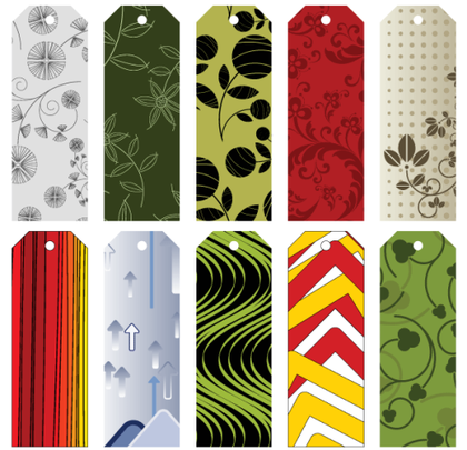 Free Gift Tags Vector and Bookmarks Collection