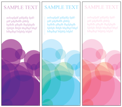 Free Vector Colorful Vertical Banners