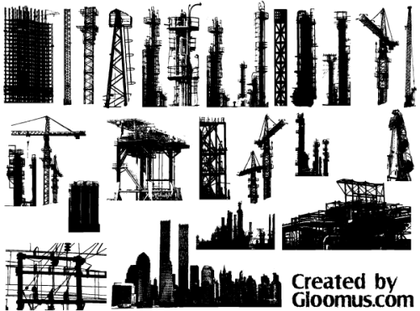 Free Vector Grunge Cityscape Elements