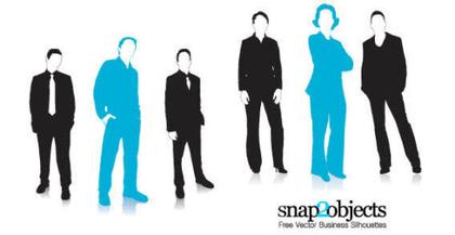 Free Business Women Vector Silhouettes