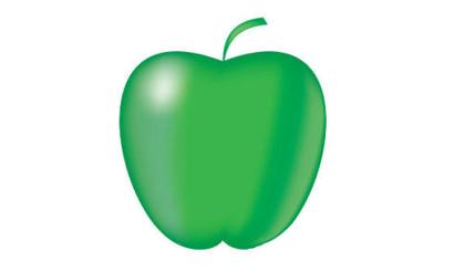 Green Apple Vector Art Free