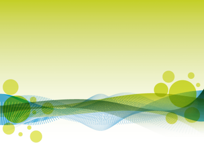 Orbs and Wavy Lines Vector Background