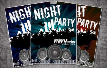 Flyer Template for Night Party