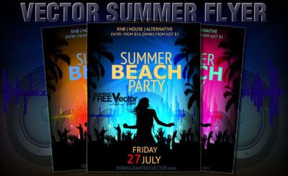 Party Flyer Template  Vector