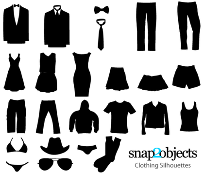 Free Clothing Vector Silhouettes