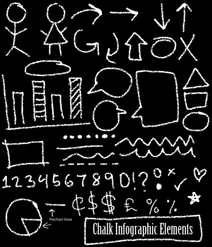 Free Infographic Chalk Elements