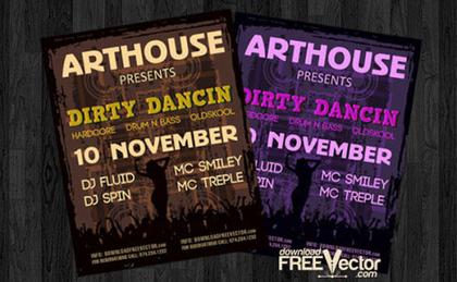 Free Vector Art Flyer