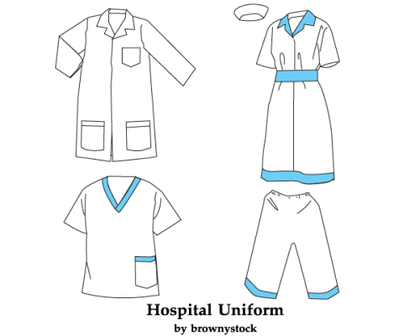 Hospital Uniform Vector Template Free