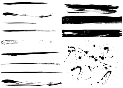 Free Grunge Paint Splashes Vector