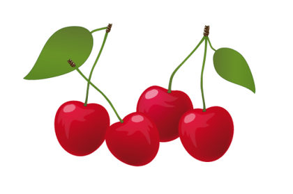 Free Red Cherry Vector Image