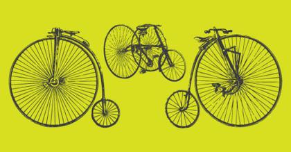 Old Time Bicycle Vectors