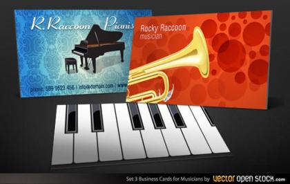 Musicians Business Card Design Template