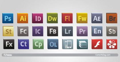 Adobe CS5 Logo Icons Vector