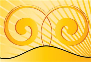 Yellow Swirl Background Vector