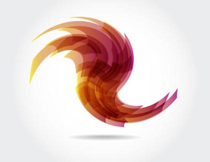 Colorful Swooshes Free Vector Art