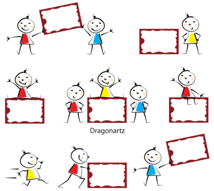 Kids Message Board Vector Free