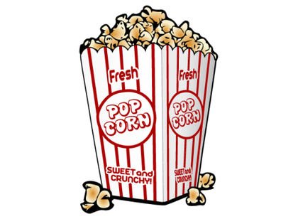 Free Popcorn Vector Clip Art Image