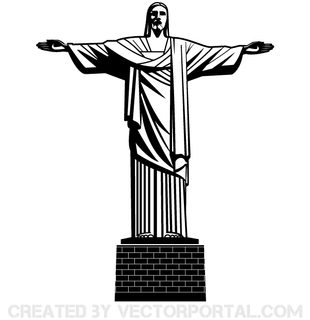 Vector Jesus Christ Statue