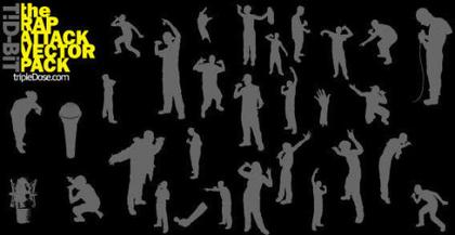 People silhouettes free vectors
