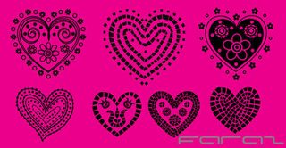 Dotted Heart Vector Illustrator