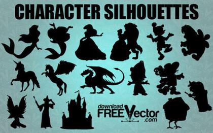 Vector Fairytale Silhouettes