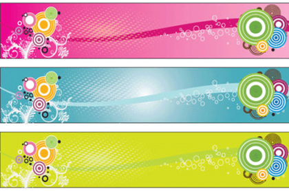 Colorful Retro Banners