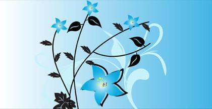 Free Vector Background Flowers