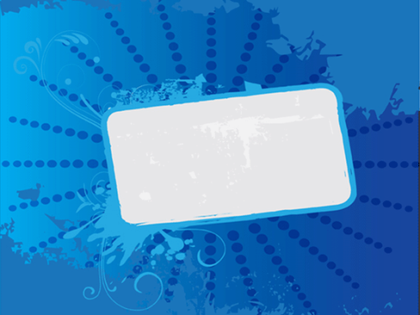 Blue Grunge Background with Banner