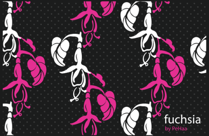 Free Fuchsias in Illustrator and Photoshop Patterns