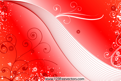 Galactic Floral Background