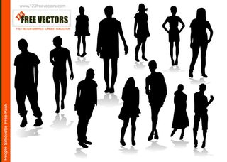 People Silhouettes Free Vector