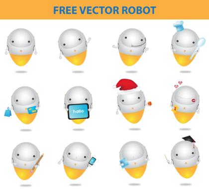 Free Vector Robots