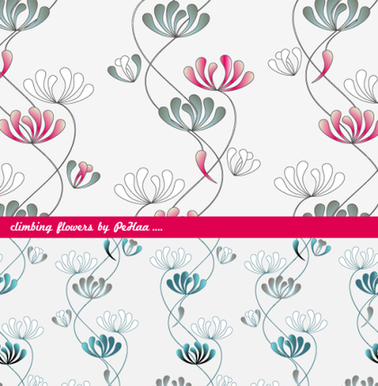 Climbing Flowers – Free Patterns for Photoshop and Illustrator