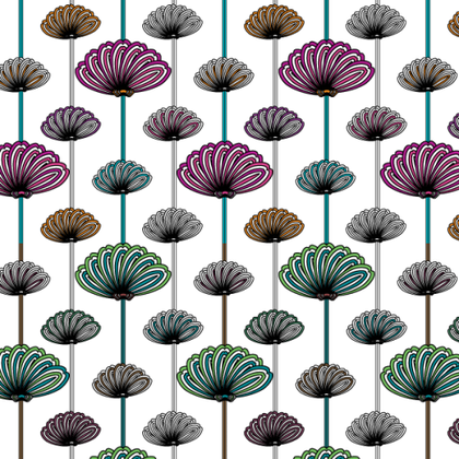 Flower Wallpaper Vector Patterns Free Download