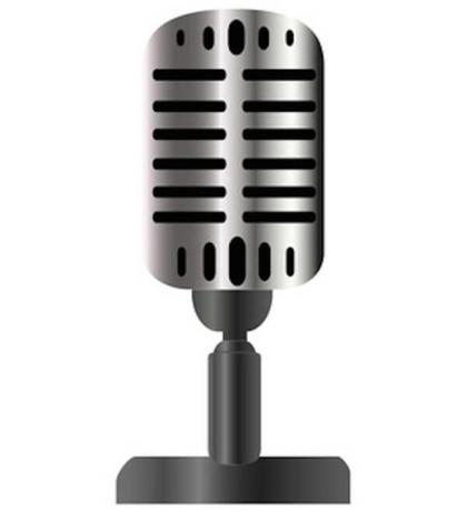 Vintage Microphone Vector Image